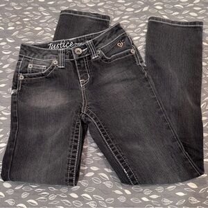 JUSTICE Girls’ Black Jeans, size 10S